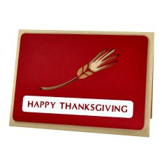 Happy Thanksgiving Wheat – Layered Stencil Card  