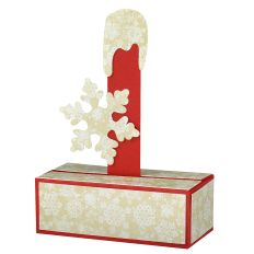 I - 3D Christmas Alphabet Letter