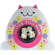 I Love You Mom/Mum – Kitty Candy Dome Card