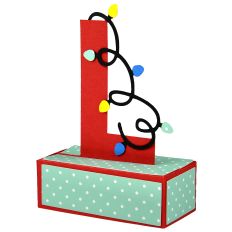 L - 3D Christmas Alphabet Letter