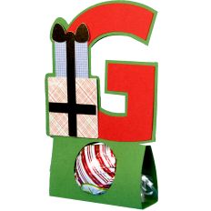 Letter G Christmas Candy Holder 