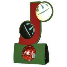 Letter J Christmas Candy Holder 