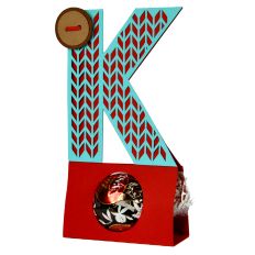Letter K Christmas Candy Holder 