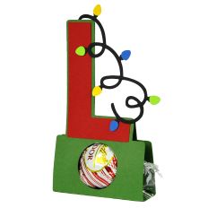 Letter L Christmas Candy Holder 