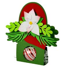 Letter Q Christmas Candy Holder 