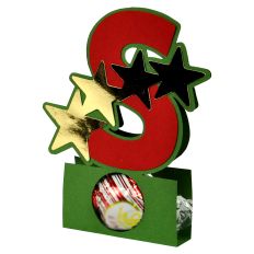 Letter S Christmas Candy Holder 