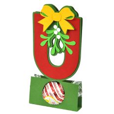 Letter U Christmas Candy Holder 