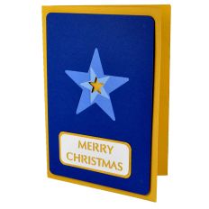 Merry Christmas Stars – Layered Stencil Card  
