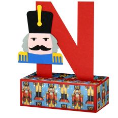 N - 3D Christmas Alphabet Letter