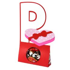 P Valentine – Present - Alphabet Letter Candy Holder