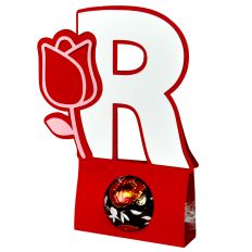R Valentine – Rose - Alphabet Letter Candy Holder