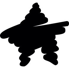 Scribbled Star Feature or Background