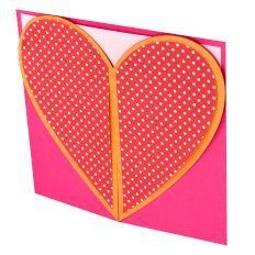 Simple Heart Gatefold - Card Blank