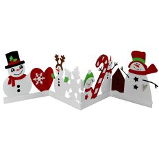 Snowman Accordion Card
