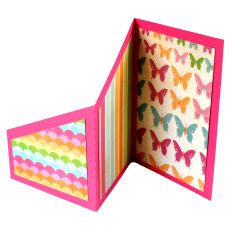 Stepped Angled Accordion – Card Blank