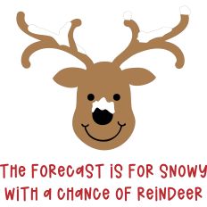 The Forecast is for Snowy Reindeer