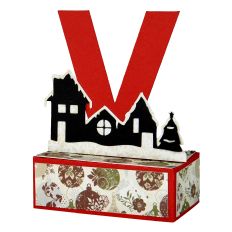 V - 3D Christmas Alphabet Letter