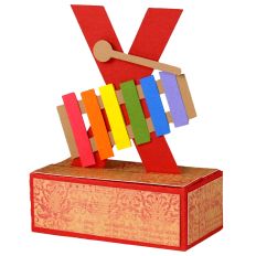 X - 3D Christmas Alphabet Letter