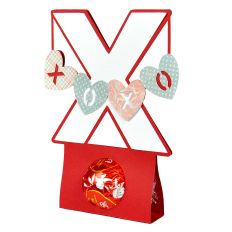 X Valentine – Hugs and Kisses - Alphabet Letter Candy Holder