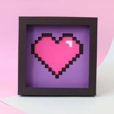 Heart paper frame