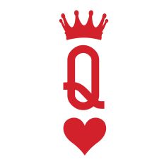 Queen of Hearts SVG Cut File