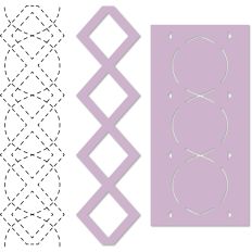 Quilting Diamond Cable Border