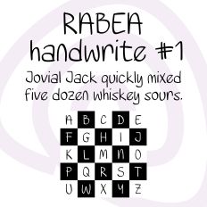 RABEA HANDWRITE #1