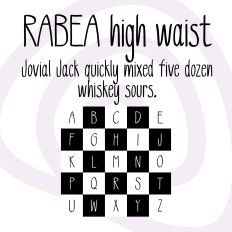 RABEA HIGH WAIST - FONT