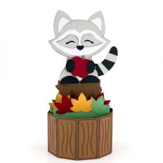 Raccoon Pop Up Card