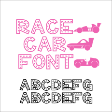 Race Car Font