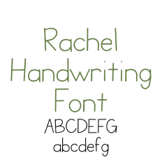 Rachel Handwriting Font, Sans Serif Font