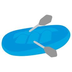Raft with Oars