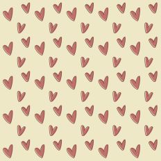 Heart rain in pink and yellow colors printable pattern