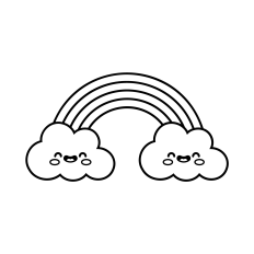 Cute Rainbow SVG | Weather Clipart | Designs for Silhouette