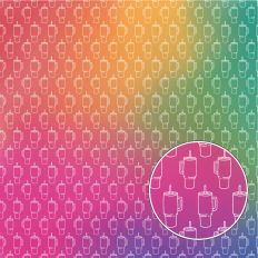 Rainbow Teacher Cup Background Pattern