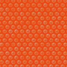 Orange and Gold Foiled Basketball Background