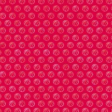Red and Gold Foiled Basketball Background