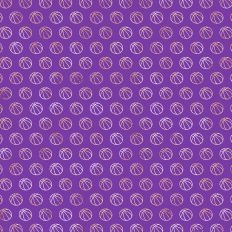 Purple and Gold Foiled Basketball Background