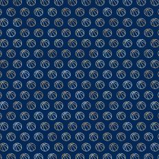 Navy Blue and Gold Foiled Basketball Background
