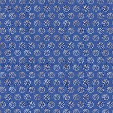 Blue and Gold Foiled Basketball Background