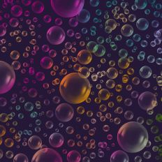 Rainbow Bubble Background Pattern