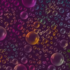 Rainbow Bubble Background Pattern
