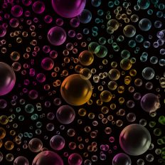 Rainbow Bubble Background Pattern