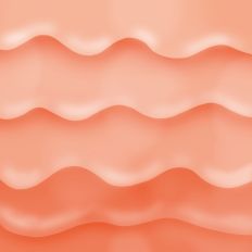 Orange Frosting Layers Hand Drawn Background Pattern