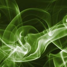 Green Smoke Dark Background Pattern