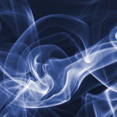 Blue Smoke Dark Background Pattern