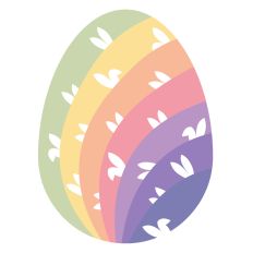 RAINBOW EGG WITH BUNNY EARS – RABEA BILZ