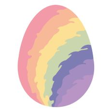 RAINBOW EGG WITH JAGGED EDGES – RABEA BILZ
