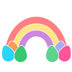 Rainbow with Eggs