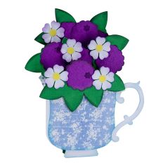 Raspberry Teacup Box Card